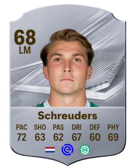 Schreuders 68 Common LM FC 26 card