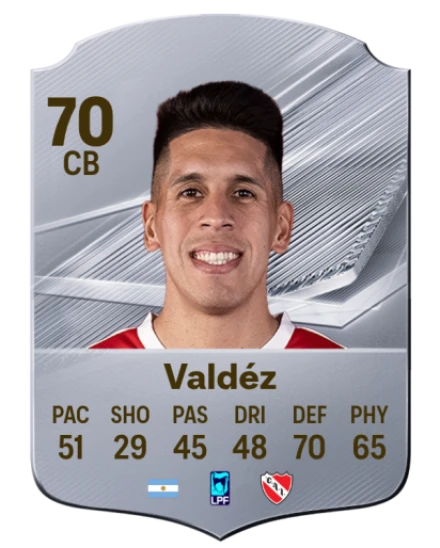 Valdéz 70 Silver CB FC 27 card