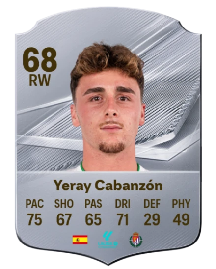 Yeray Cabanzón 68 Silver RW FC 27 card