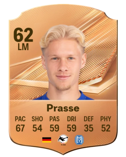 Prasse 62 Bronze LM FC 27 card