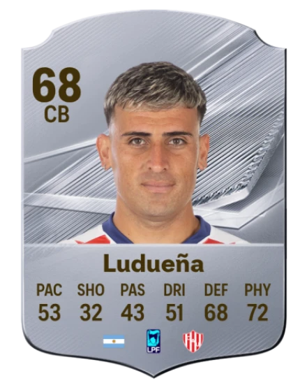 Ludueña 68 Silver CB FC 27 card