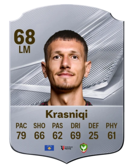 Krasniqi 68 Common LM FC 26 card