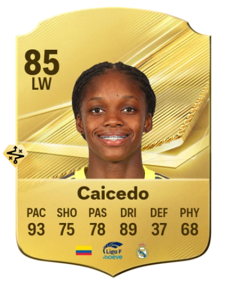 Caicedo 85 Common LW FC 26 card