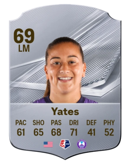 Yates 69 Common LM FC 26 card