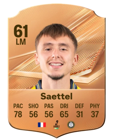Saettel 61 Bronze LM FC 27 card