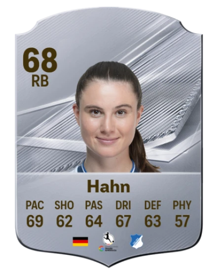 Hahn 68 Silver RB FC 27 card