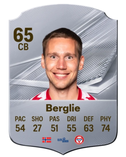 Berglie 65 Common CB FC 26 card