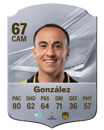 González 67 Silver CAM FC 27 card