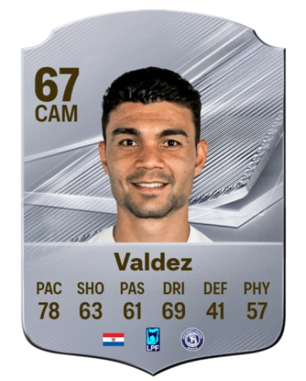 Valdez 67 Silver CAM FC 27 card