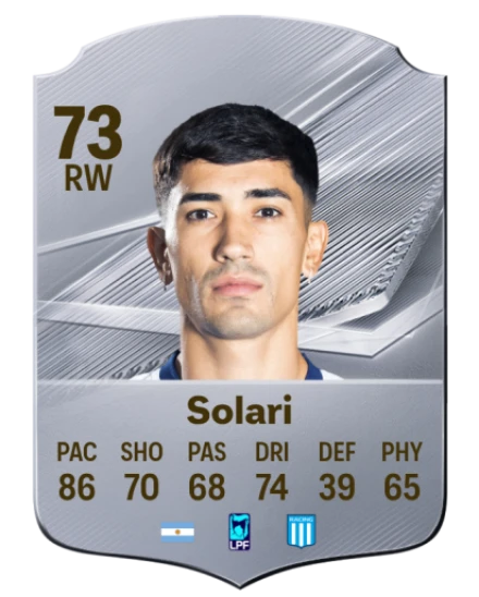 Solari 73 Rare RW FC 26 card