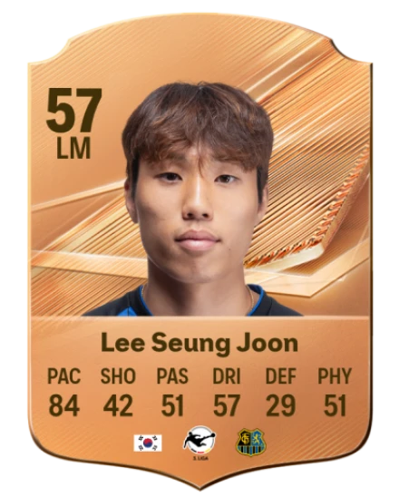 Lee Seung Joon 57 Bronze LM FC 27 card