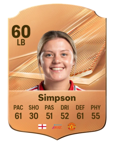 Simpson 60 Bronze LB FC 27 card