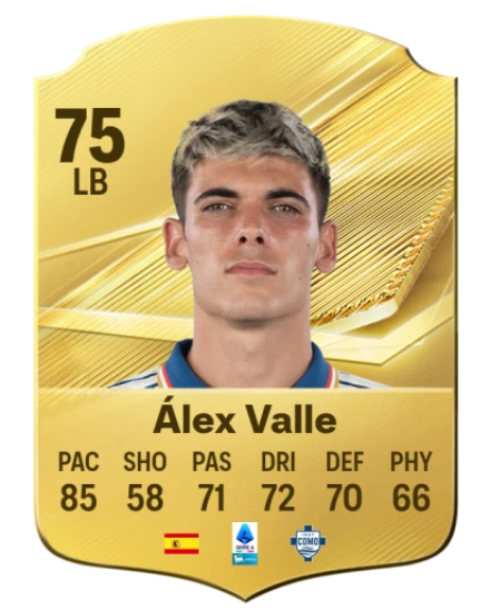 Álex Valle 75 Gold LB FC 27 card