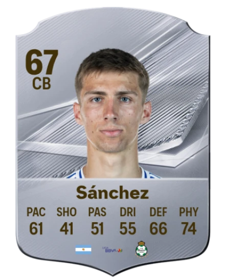 Sánchez 67 Silver CB FC 27 card