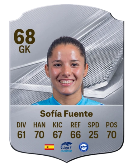 Sofía Fuente 68 Common GK FC 26 card