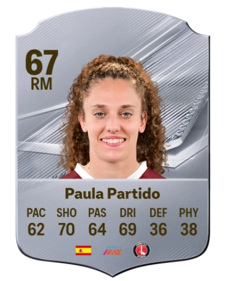 Paula Partido 67 Common RM FC 26 card