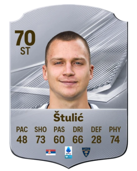 Štulić 70 Silver ST FC 27 card