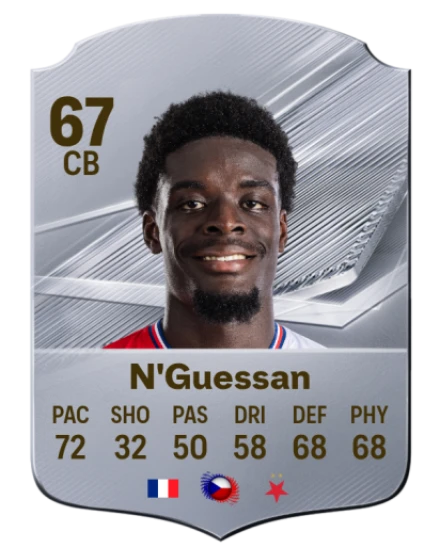 N'Guessan 67 Silver CB FC 27 card