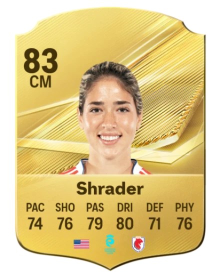 Shrader 83 Common CM FC 26 card
