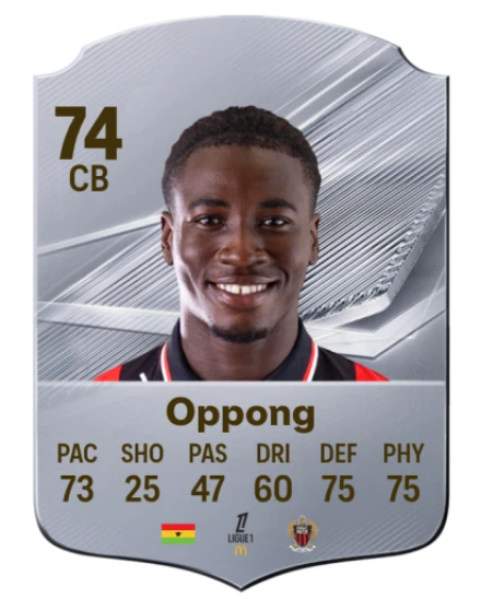 Oppong 74 Silver CB FC 27 card