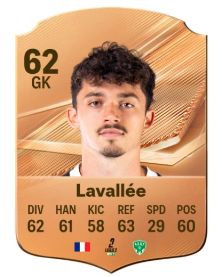 Lavallée 62 Bronze GK FC 27 card