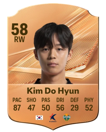 Kim Do Hyun 58 Bronze RW FC 27 card