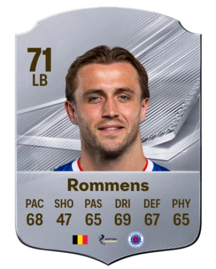 Rommens 71 Silver LB FC 27 card