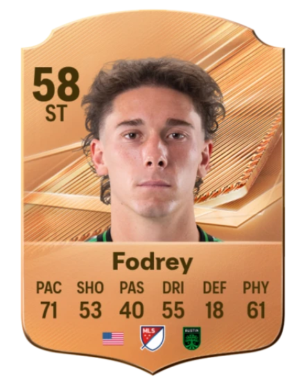 Fodrey 58 Bronze ST FC 27 card
