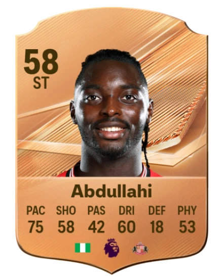 Abdullahi 58 Bronze ST FC 27 card
