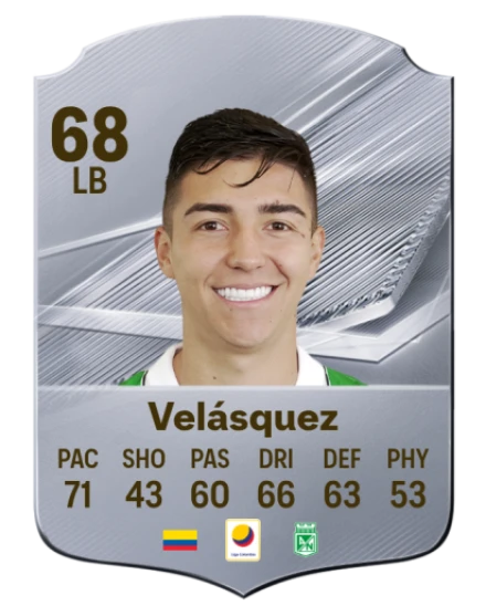 Velásquez 68 Silver LB FC 27 card