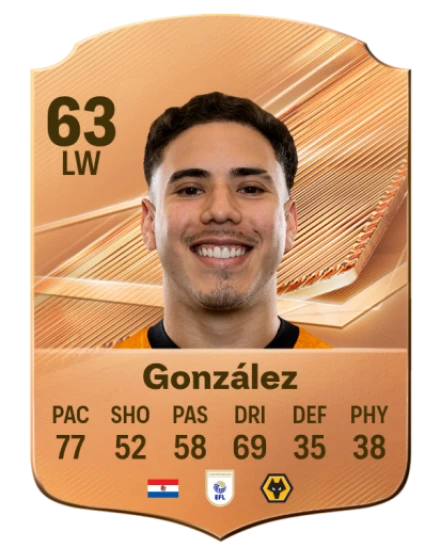 González 63 Bronze LW FC 27 card
