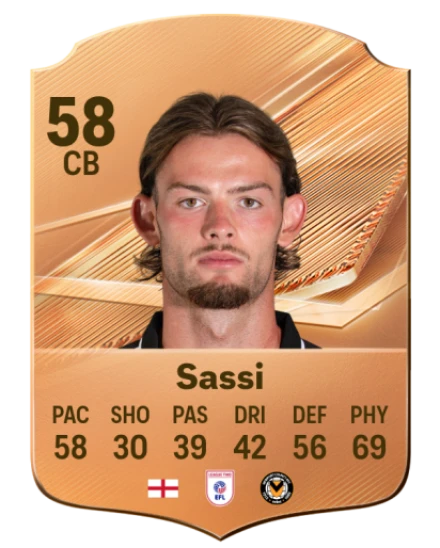 Sassi 58 Bronze CB FC 27 card