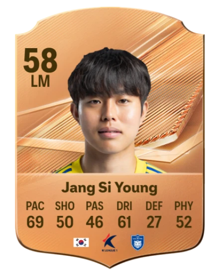 Jang Si Young 58 Bronze LM FC 27 card