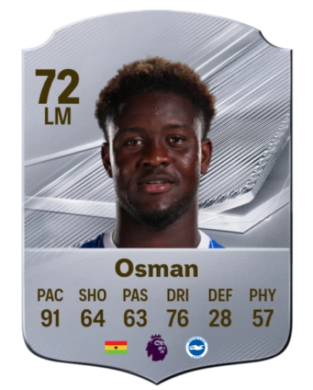 Osman 72 Silver LM FC 27 card