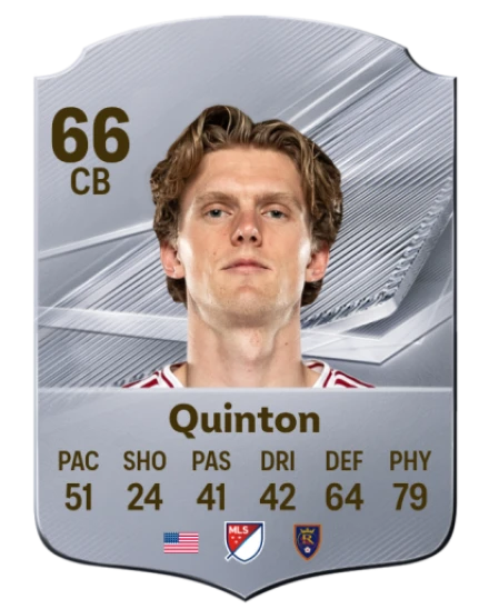 Quinton 66 Silver CB FC 27 card