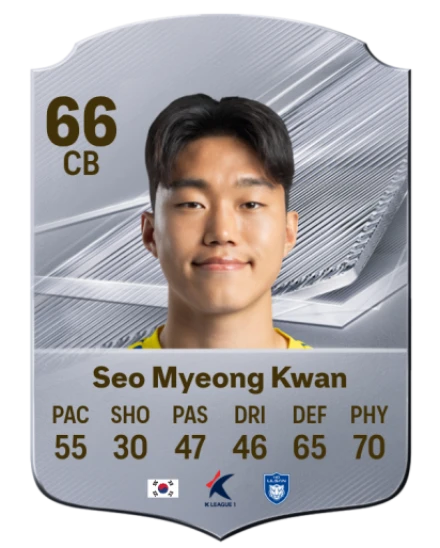 Seo Myeong Kwan 66 Silver CB FC 27 card
