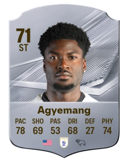 Agyemang 71 Common ST FC 26 card