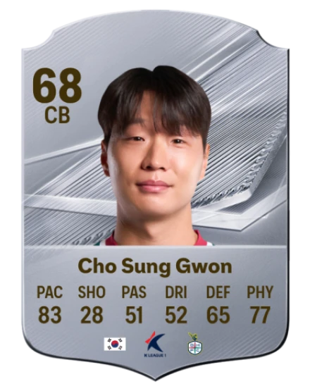 Cho Sung Gwon 68 Common CB FC 26 card
