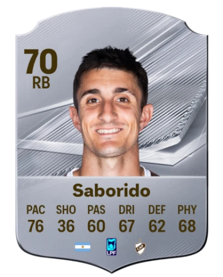 Saborido 70 Silver RB FC 27 card