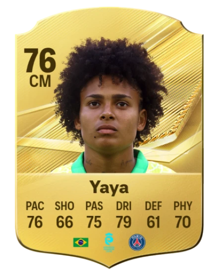 Yaya 76 Gold CM FC 27 card