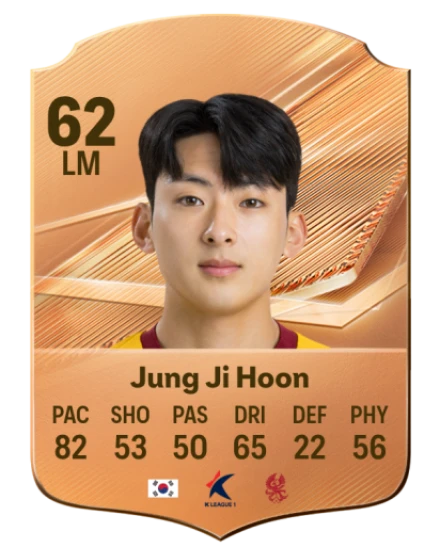 Jung Ji Hoon 62 Bronze LM FC 27 card