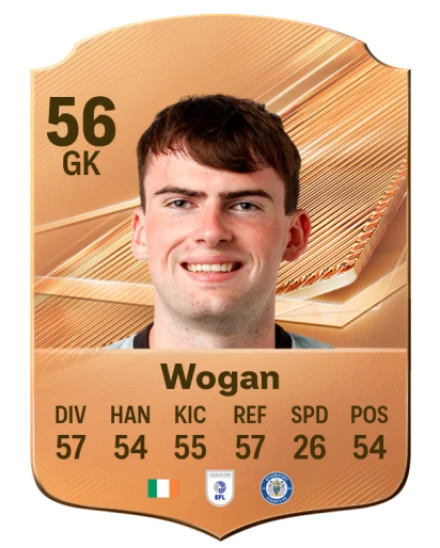Wogan 56 Bronze GK FC 27 card
