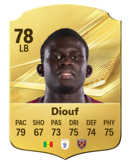 Diouf 78 Rare LB FC 26 card