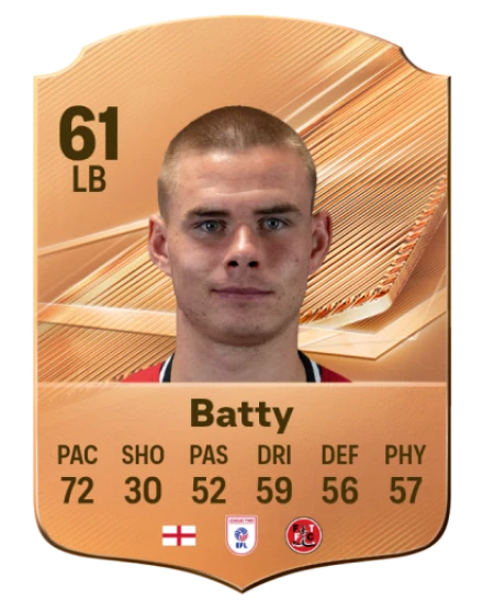 Batty 61 Bronze LB FC 27 card
