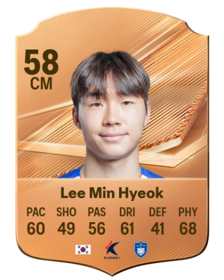 Lee Min Hyeok 58 Bronze CM FC 27 card