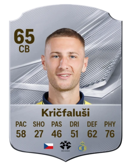 Kričfaluši 65 Silver CB FC 27 card
