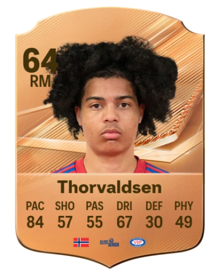 Thorvaldsen 64 Bronze RM FC 27 card