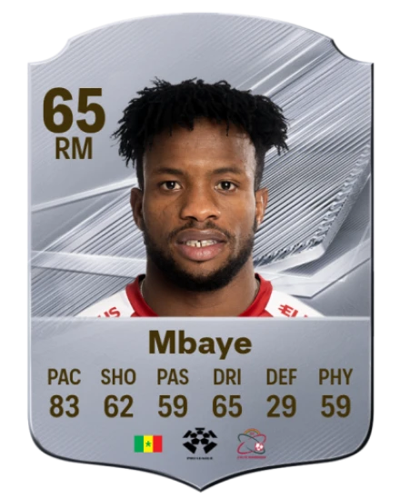 Mbaye 65 Silver RM FC 27 card