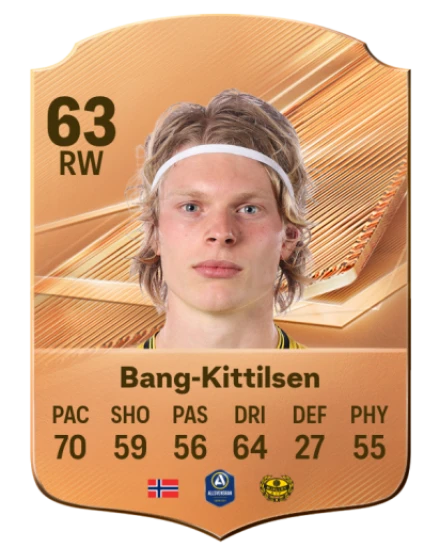 Bang-Kittilsen 63 Rare RW FC 26 card
