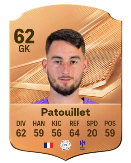 Patouillet 62 Bronze GK FC 27 card